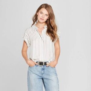 A New Day Striped Blouse